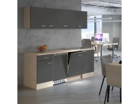 Flex-Well Kuchyňa Morena 210 cm/typ 8 - chladnička/umývačka