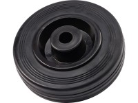 Koleso s gumovou obručou pr. 100 mm, náboj 40 mm, čierne