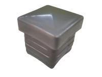 Náhradné kryty stĺpikov, plast, 40 x 40 mm strieborné