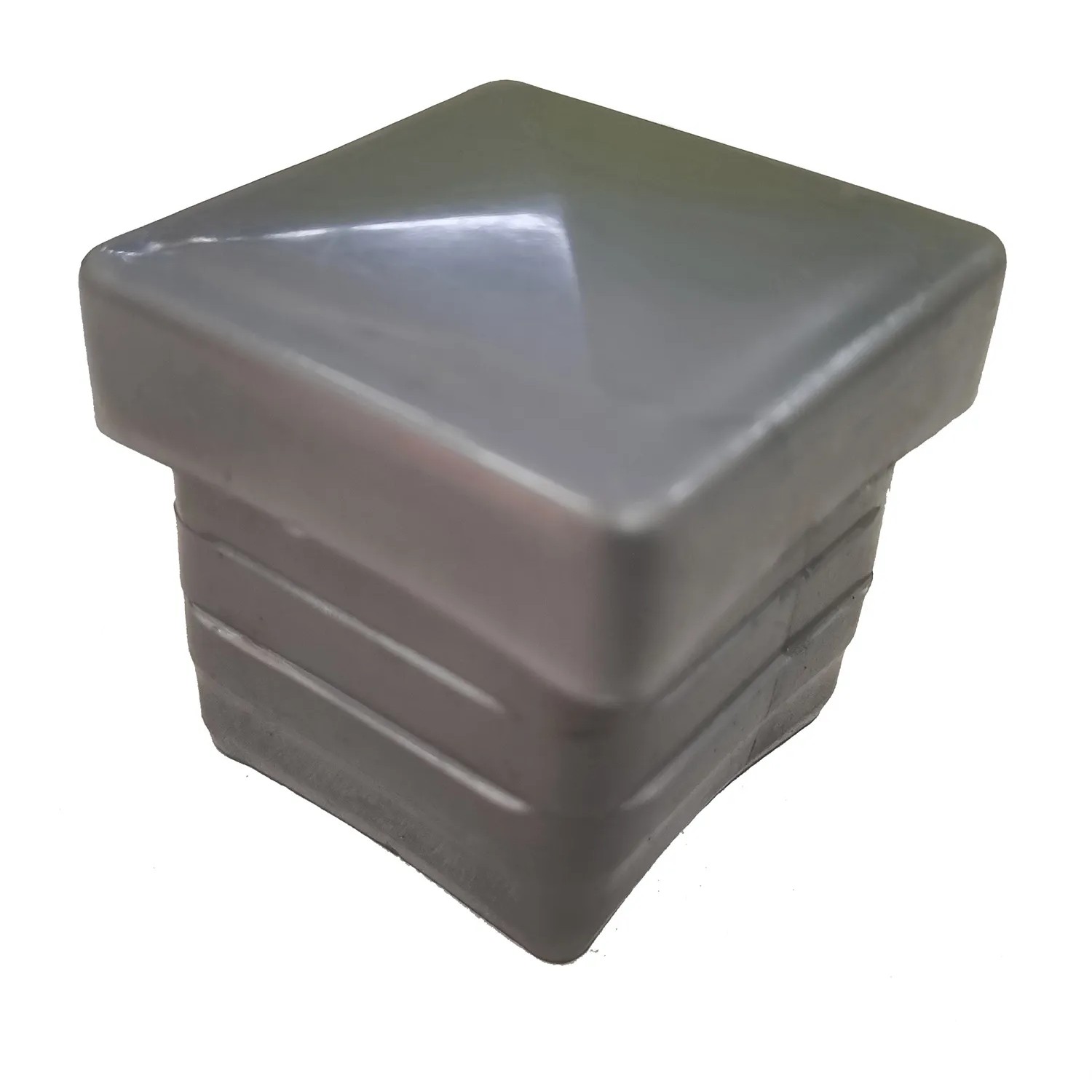 E-shop Náhradné kryty stĺpikov, plast, 40 x 40 mm strieborné