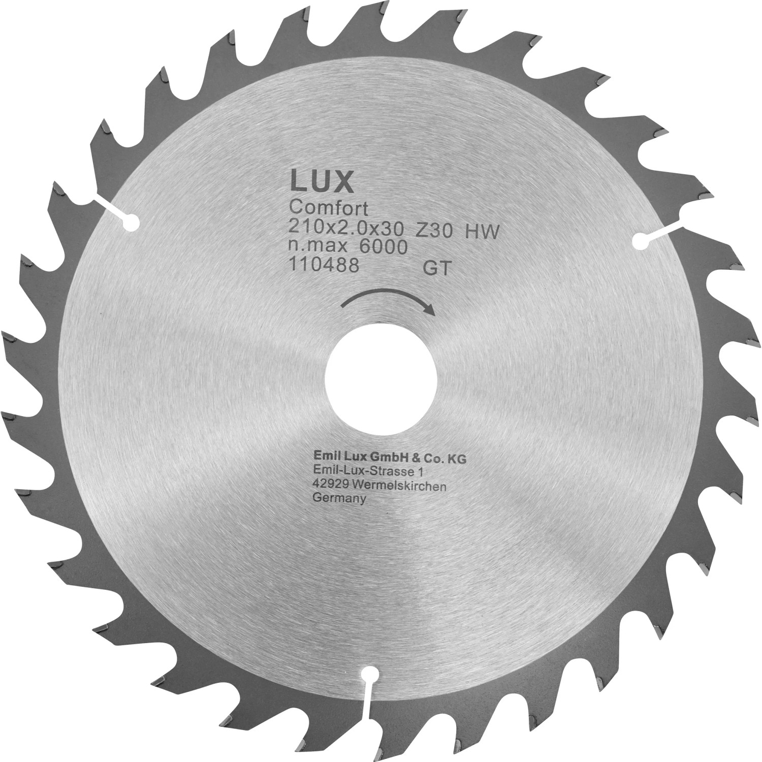 E-shop LUX-TOOLS Pílový kotúč do kotúčovej píly tvrdokov 210 mm