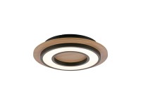 JUST LIGHT LED stropné svietidlo TOLA čierne 18W 2000lm 3000K pr. 32x6, 5cm