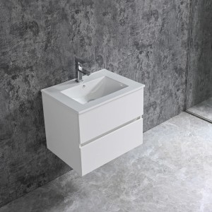 Sanotechnik Corbo umývadlová skrinka, 60 cm, biela matná s 2 zásuvkami a tichým zatváraním.