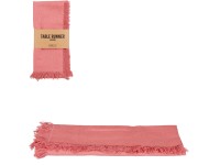 Mica Decorations Bavlnený behúň na stôl Villia, lososová, 180 x 45 cm