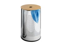 Wenko Nádoba na bielizeň Aprilia 54 l chróm/drevo priemer 36 cm Wenko Nádoba na bielizeň Aprilia 54 l chróm/drevo priemer 36 cm