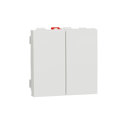 Schneider Electric Vypínač dvojitý striedavý Unica (R.5B (6+6)), 2M, biela