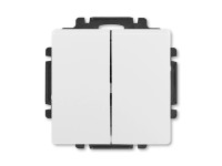 ABB Vypínač dvojitý striedavý (R.5B) Swing L, biela
