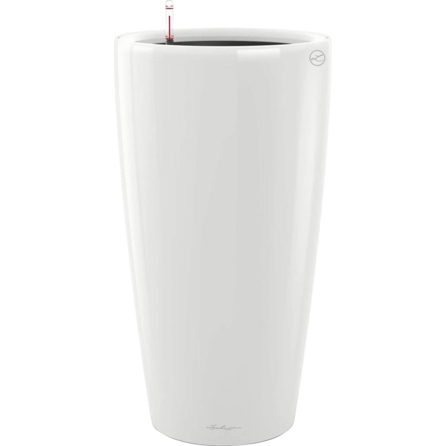 E-shop Lechuza Samozavlažovací kvetináč Rondo 40 biela lesklá pr. 40 x 75 cm