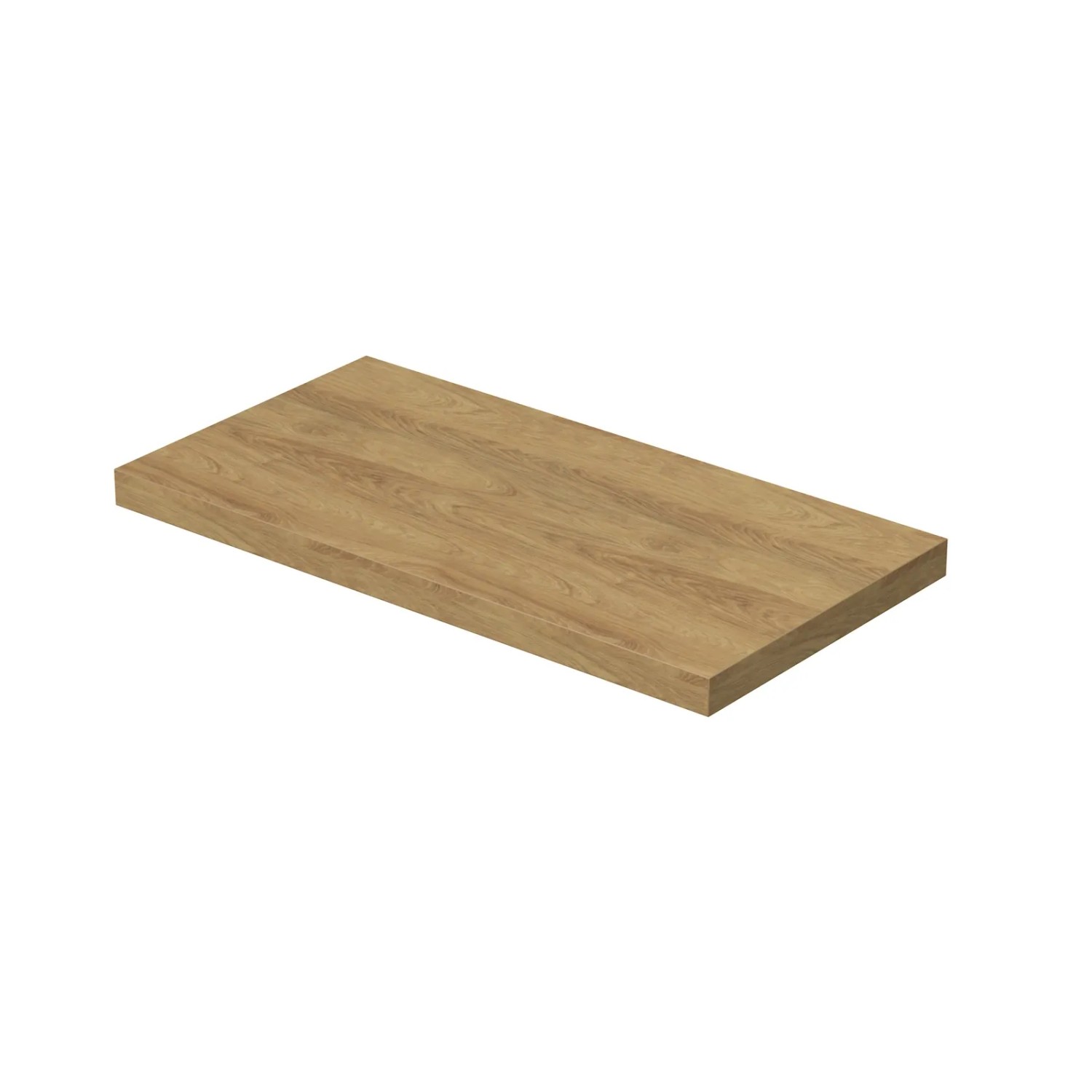 E-shop INTEDOOR Umývadlová doska BEE bez výrezu, š. 100 cm, dub Hickory