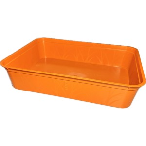 Oranžový OBI Bring-Back Box, 38x28x8 cm, na rastliny a iné. Praktický úložný box.