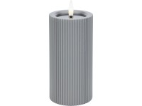 Solárna LED dekoratívna sviečka, IP44, sivá, pr. 7,5 x 15 cm Solárna LED dekoratívna sviečka, IP44, sivá, pr. 7,5 x 15 cm