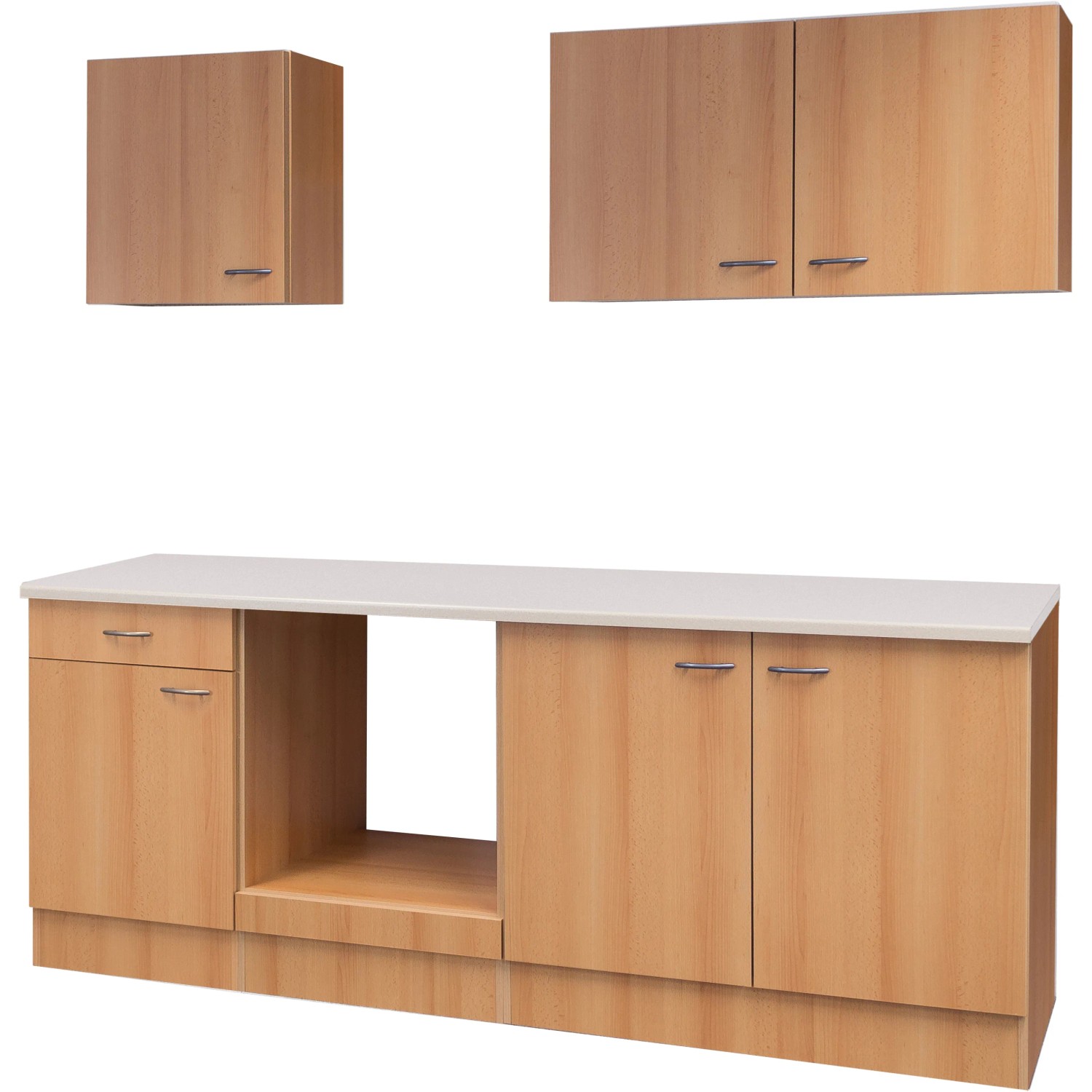 E-shop Flex-Well Kuchyňa Nano 210 cm/typ 4 - bez el.spotrebičov a drezu
