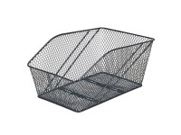 Prophete Drôtený košík na nosič bicykla XXL, čierna, 46 x 29,5 x 22,5 cm