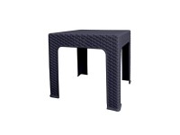 MEGA PLAST Stolík BISTRO antracitový 48 x 48 x 42 cm