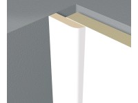 Krycia lišta biela 6 mm x 25 mm dĺžka 2 600 mm