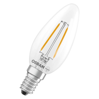 OSRAM LED žiarovka STAR CLASSIC B 25 FILAMENT E14 1,8 W 250lm 2700K, číra