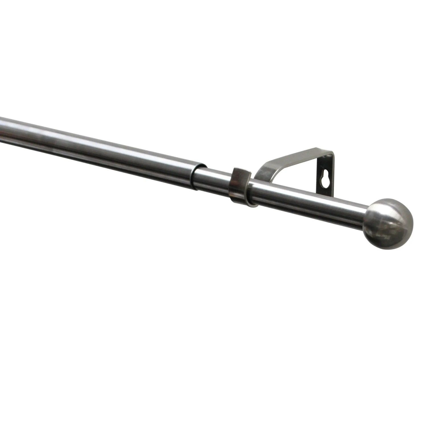 E-shop Gardinia Kompletná sada záclonovej tyče Kos gule pr. 16/19 mm, nerez, 190-340 cm
