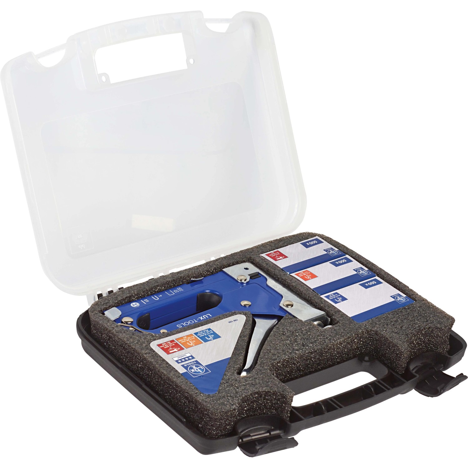 E-shop LUX-TOOLS Súprava kombinovanej sponkovačky 3 v 1 Comfort