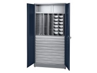 Küpper Vysoká skrinka 70883, 1dvoj.dvierka/10zásuviek/3steny/18box 180x 91x 45cm