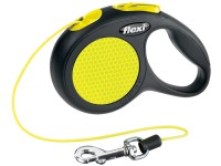 Flexi Vôdzka navíjacia lanková New Neon, veľkosť XS, 3 m, čierna/neónová