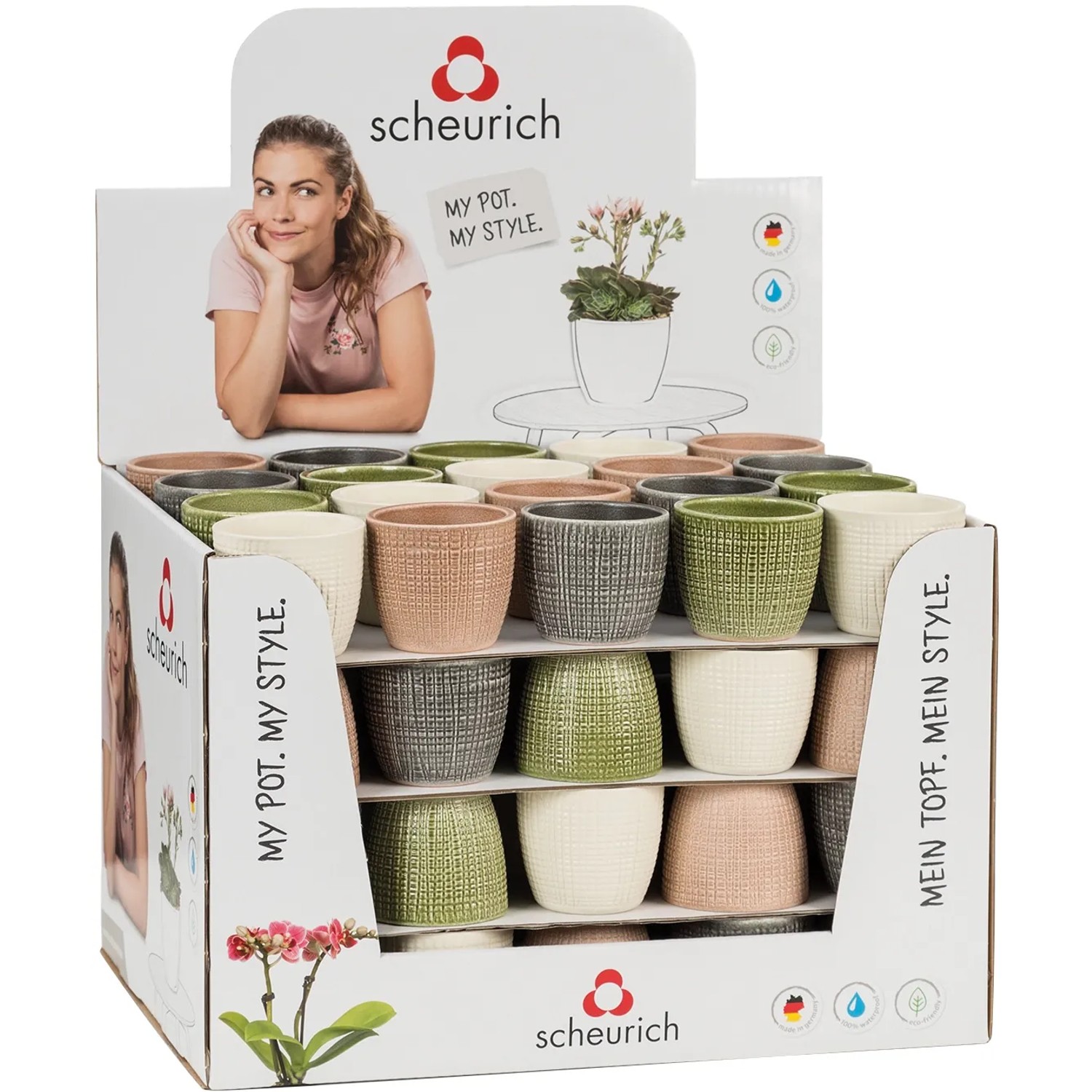E-shop Scheurich Obal na kvetináč 866 Corteza, pr. 9,6 cm