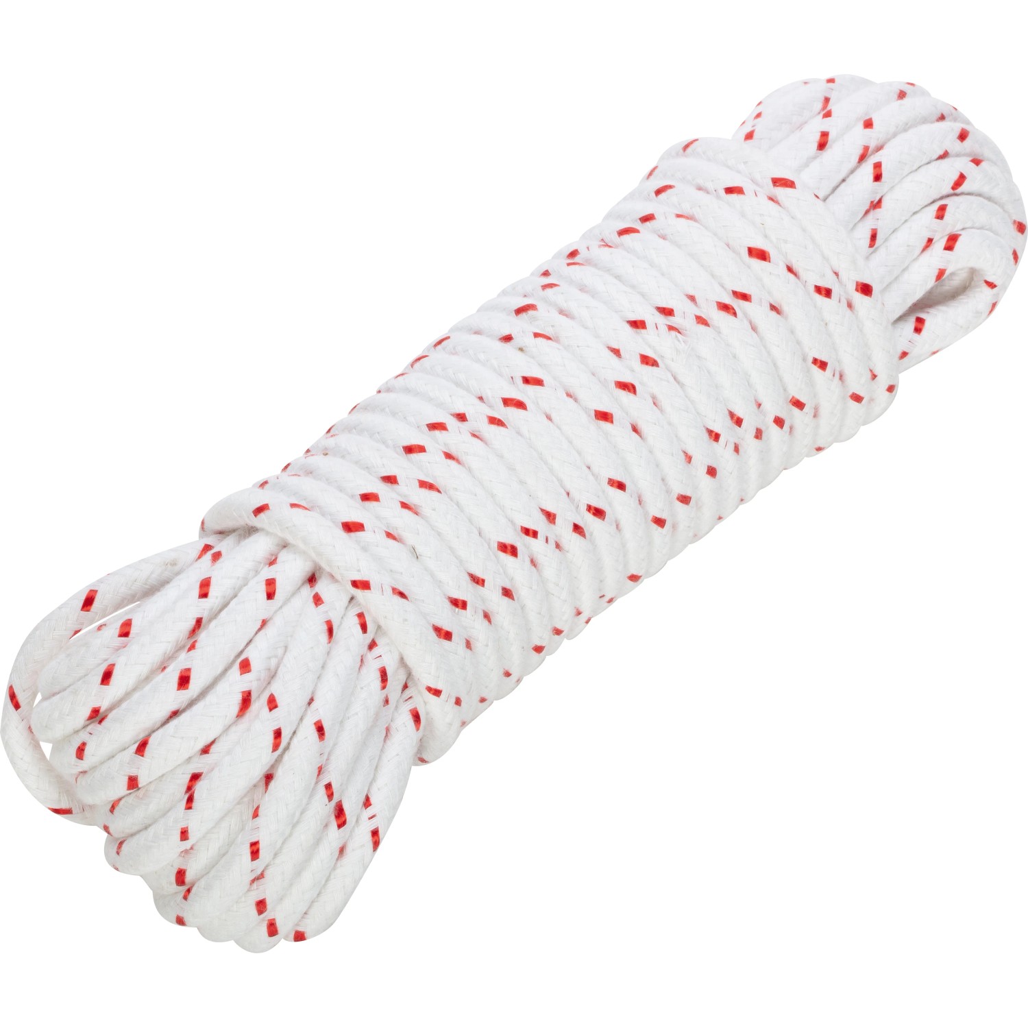 E-shop LUX-TOOLS Polyesterové lano pletené bielo-červené pr. 10 mm x 20 m
