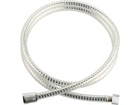 Plastová sprchová hadica 150 cm strieborno-priehľadná