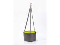 Plastia Samozavlažovacia závesná žardina Berberis antracit+zelená pr. 30x19,8cm