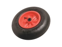 OBI Koleso s pneumatikou a drážkovým vzorom, pr. 400 mm, 200 kg, červeno-čierna
