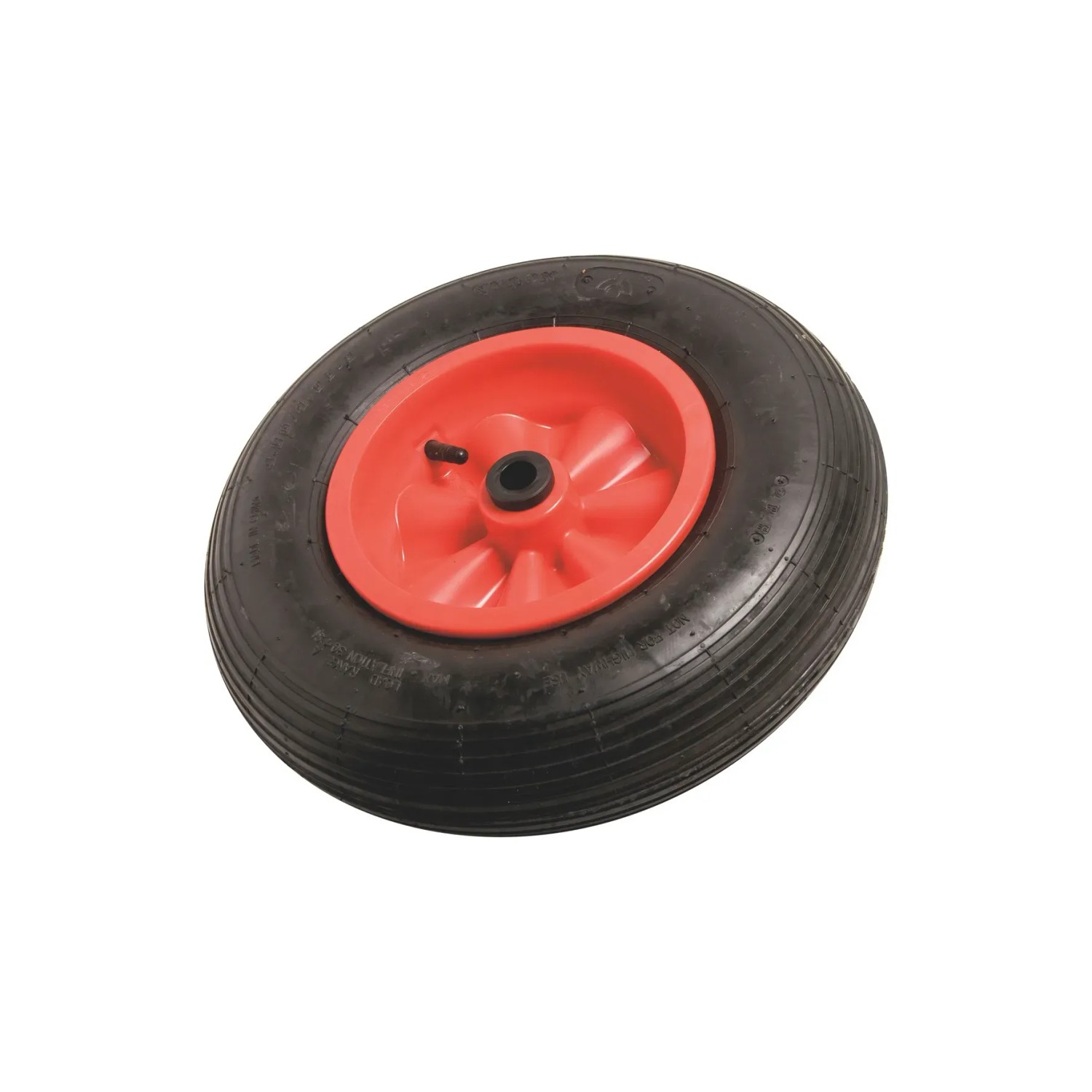 E-shop OBI Koleso s pneumatikou a drážkovým vzorom, pr. 400 mm, 200 kg, červeno-čierna