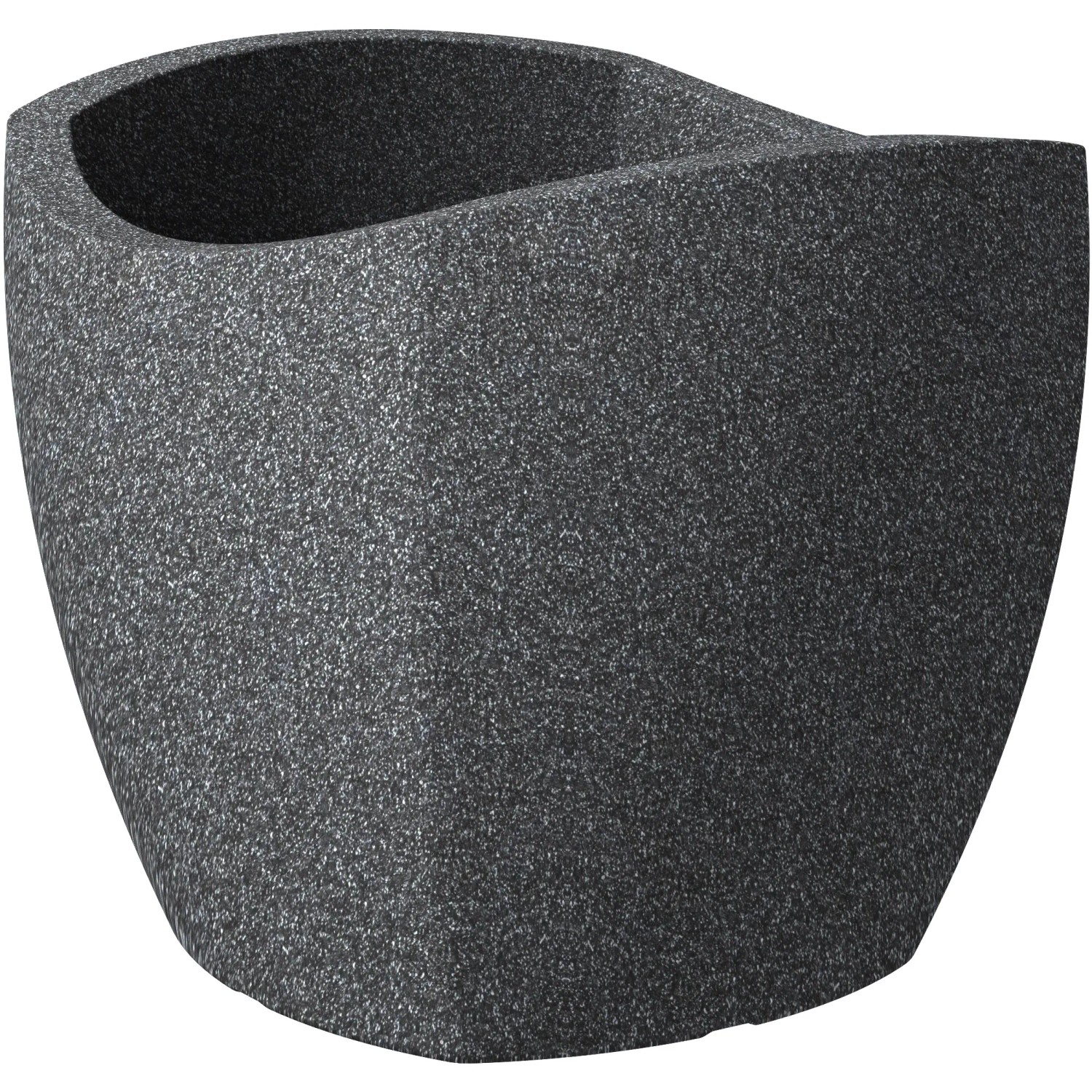 E-shop Scheurich Kvetináč WAVE GLOBE CUBO Black-Granite 35,5 x 39,4 x 39,4 cm
