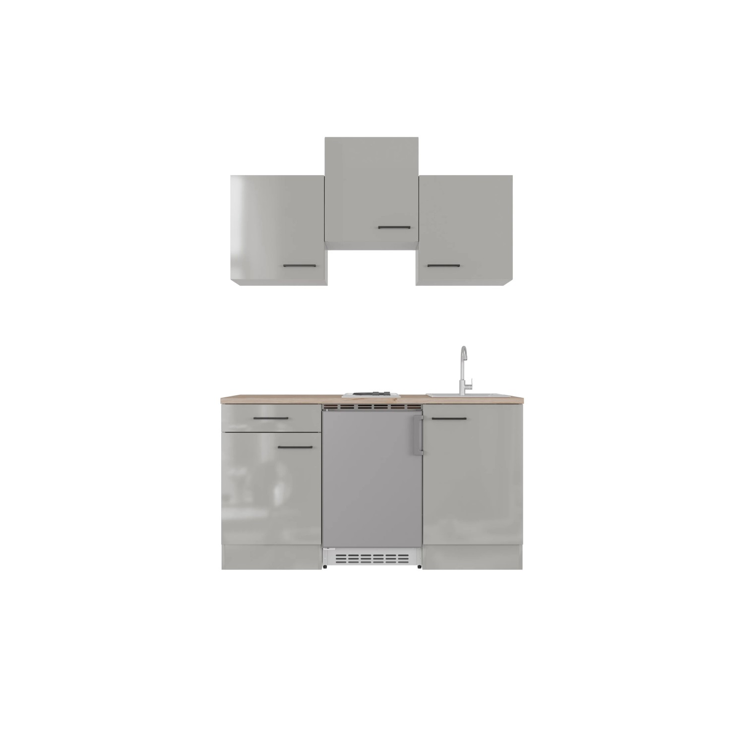 E-shop Flex-Well Kuchyňa Lund 150 cm/typ 1 - chladnička/varná doska