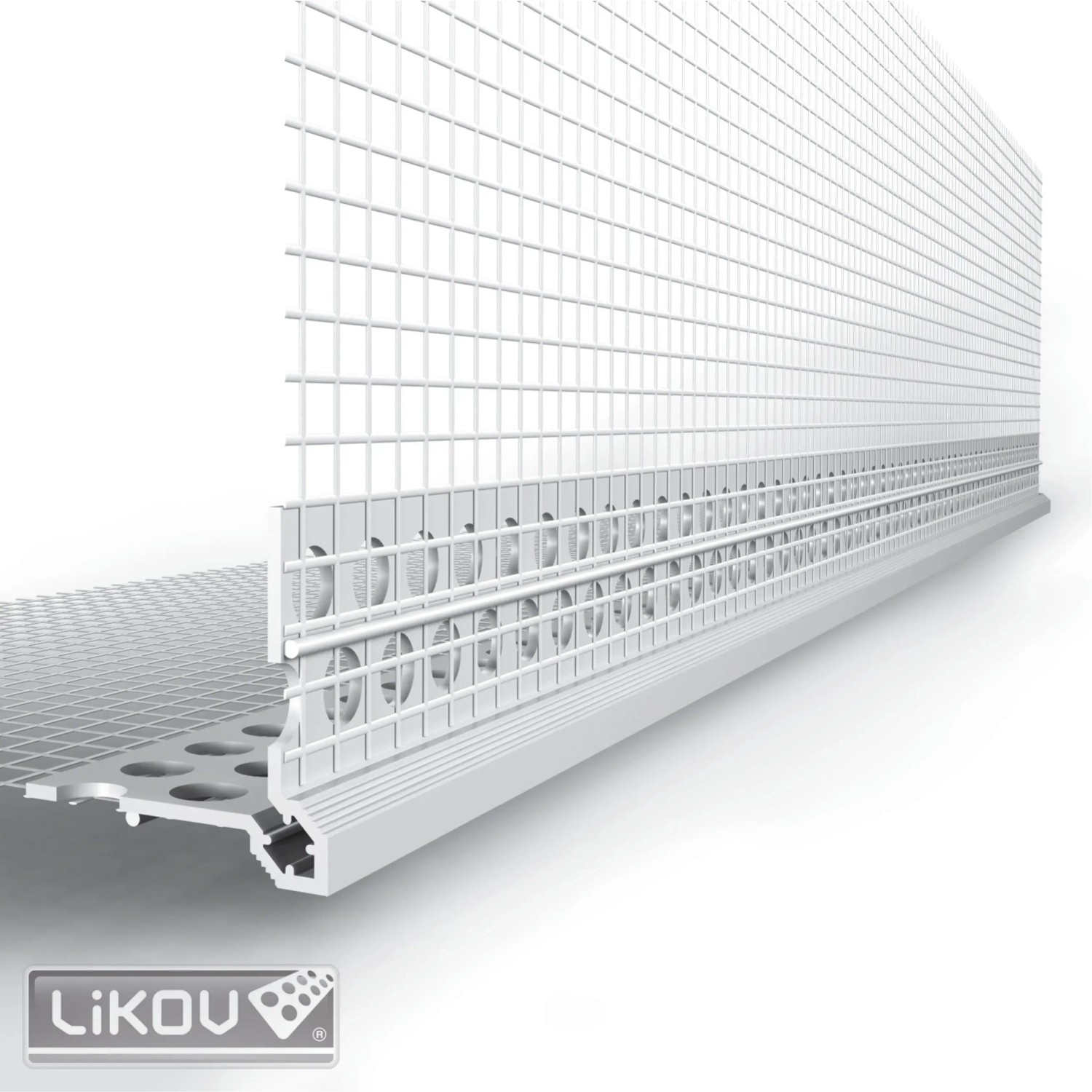 E-shop Likov Rohová lišta s viditeľnou hranou LK-VH PVC 100 x 100 x 2500 mm
