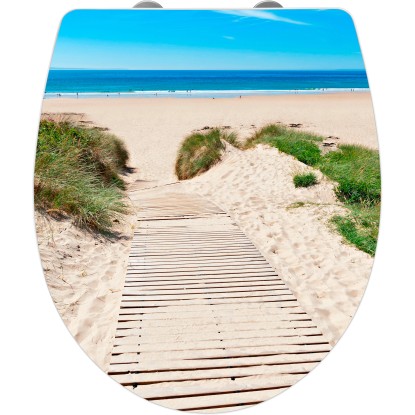 Wenko WC doska Düne duroplast s automatickým sklápaním