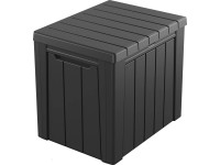 Keter Záhradný úložný box Urban, grafitová, 113 l, 59,6 x 46 x 53 cm