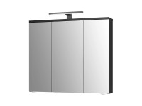 Jokey LED zrkadlová skrinka Arda čierna 72,5 x 68,5 x 19,5 cm