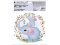 Anjel Přerov Samolepka na stenu farebná Slon 30 x 42 cm