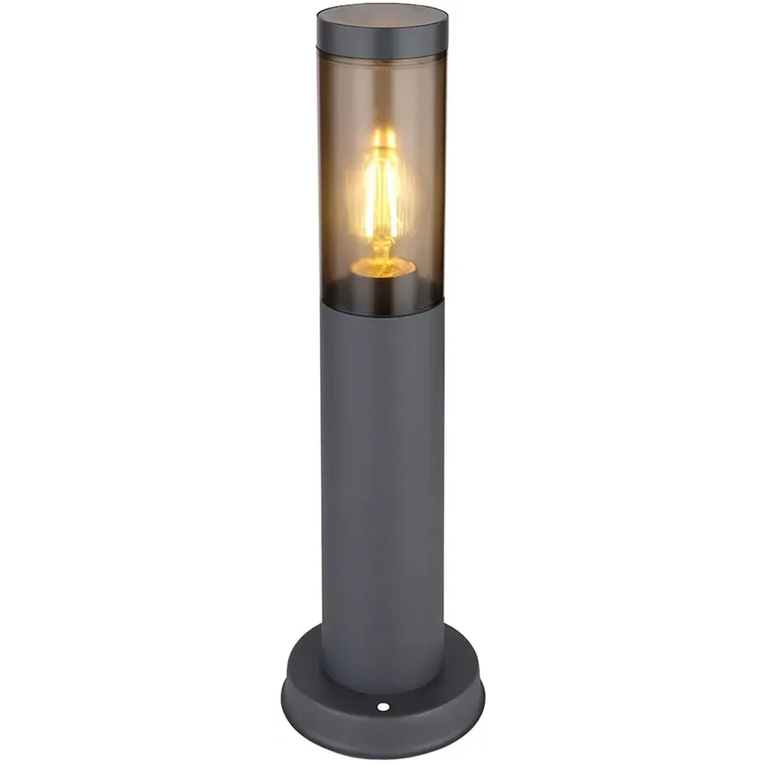 E-shop GLOBO Záhradná lampa BOSTON dymová E27 23 W pr. 127 x 450 mm