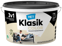 HET Klasik COLOR Tónovaná interiérová bal KC 0017 biela smotanová, 4 kg HET Klasik COLOR Tónovaná interiérová bal KC 0017 biela smotanová, 4 kg