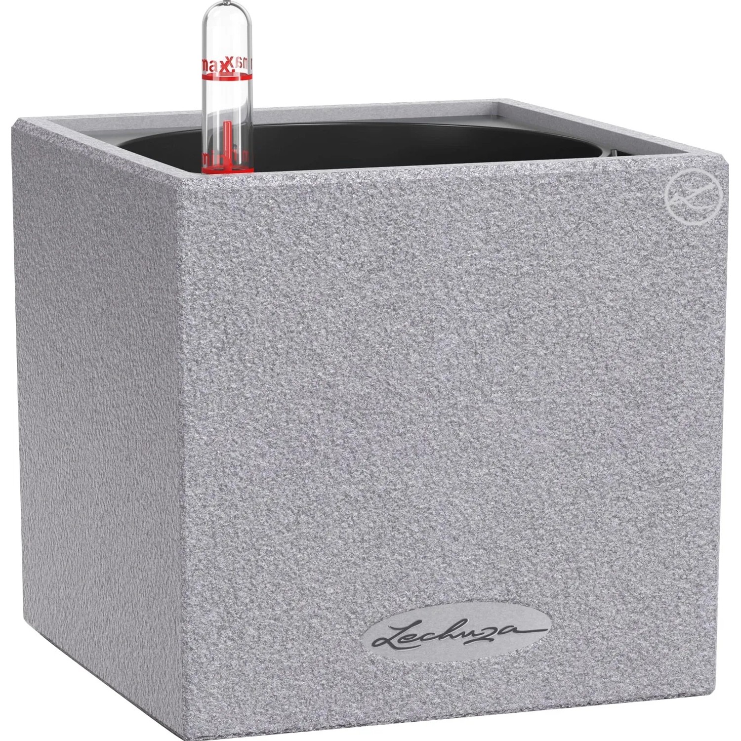 E-shop Lechuza Kvetináč Canto Stone 14 sivý, 135 x 140 x 140 mm
