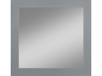 Zrkadlo so sieťotlačou Toba, strieborné, 45 x 45 cm