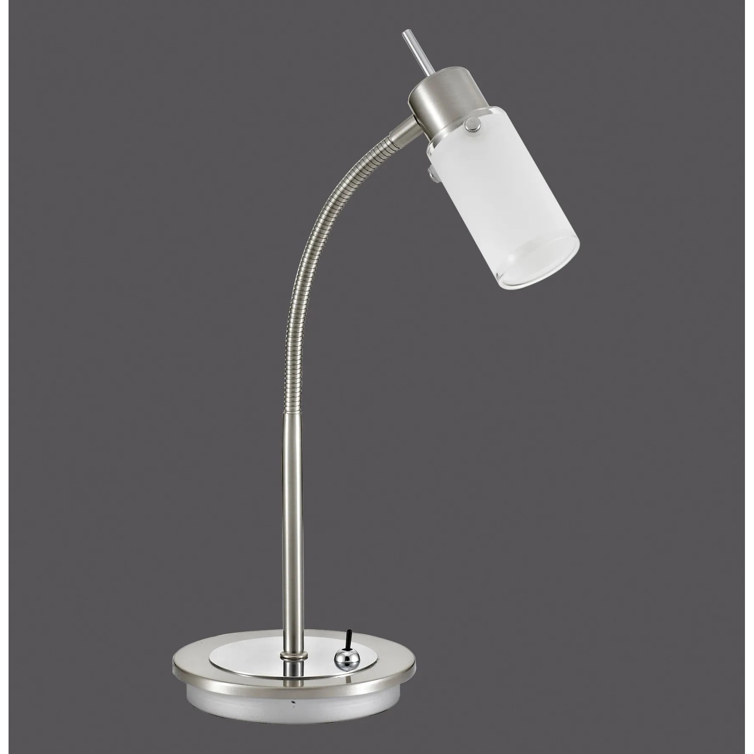 E-shop Just Light. Stolná LED lampa Max, 4W, 420lm, 3000K, oceľová, 14 x 31 x 37 cm