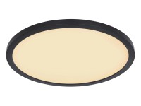 GLOBO Stropné LED svietidlo Sapana čierne, pr. 294 mm