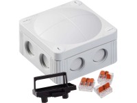 Wiska Rozbočovacia krabica 85 mm x 85 mm x 51 mm sivá vrát. Wago páčkových svori