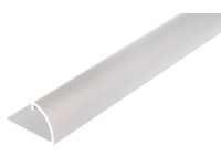 GAH Alberts Koncový profil, eloxovaný hliník, strieborná, 13,5 x 24,5 x 1000 mm