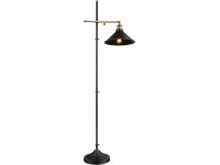 GLOBO Stojaca lampa LENIUS, E27, čierna-staromosadzná, 50 x 30 x 155 cm