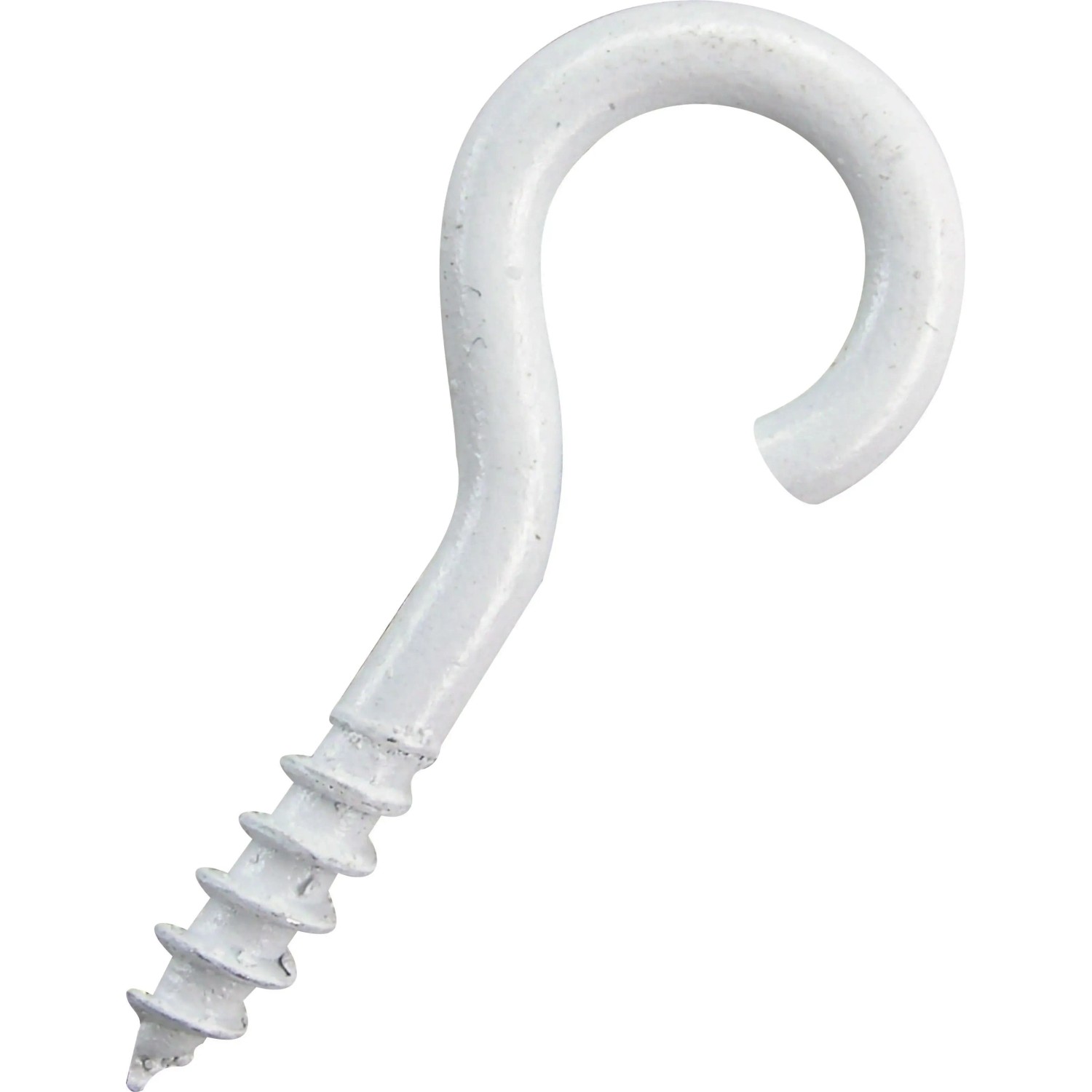 E-shop D.I.P. Hák so skrutkou, biely lak, 17 x 40 mm, 8 ks