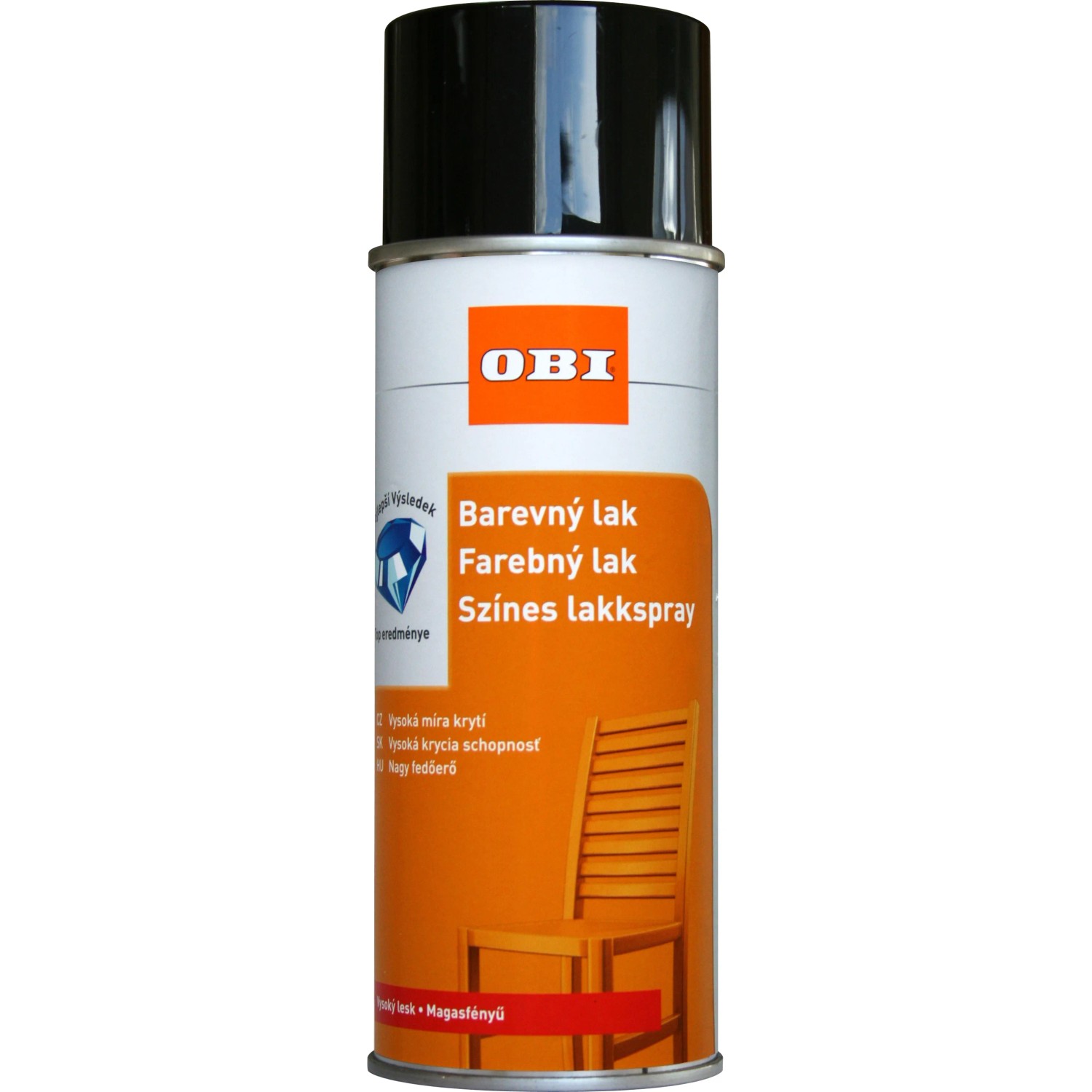 E-shop OBI Lak v spreji vysoko lesklý RAL 9005 čierna 400 ml