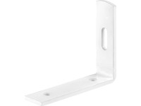 Nastaviteľný uholník biely práškový nástrek 80 mm x 65 mm x 20 mm