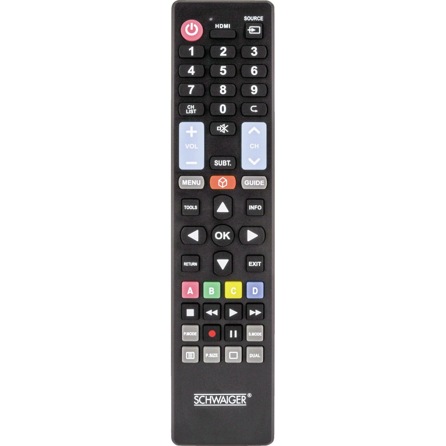 E-shop Schwaiger Náhradný univerzálny diaľkový ovládač pre TV UFB100U 533